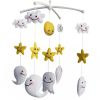 Baby Musical Crib Mobile Moon Stars Cartoon Monsters Ghost Halloween Decor Crib Mobile Infant Toy Baby Gift