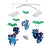 Blue Cool Monsters Baby Crib Mobile Halloween Decor Musical Crib Mobile