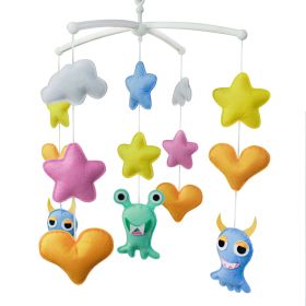 Colorful Monster Baby Crib Mobile Halloween Decor Hanging Toys Wind-up Musical Crib Mobile Gift