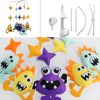 Colorful Cartoon Monster Baby Musical Crib Toys Halloween Decor Nursery Room Crib Mobile