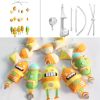 Yellow Green Orange Robots Cartoon Monster Baby Musical Crib Toys Sweet Dreams Crib Mobile Halloween Decor