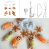 Cute Elf Orange Baby Crib Mobile Musical Crib Mobile Toy Gift Halloween Decor