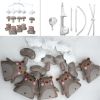 Handmade Baby Boy Crib Mobile Non-Woven Musical Mobile Crib Toy Nursery Room Decor, Brown Bears and Mushroom